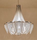 Silver Chain Tassel Chandelier