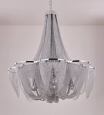 Silver Chain Tassel Chandelier
