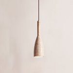Travertine Teardrop Pendant Light