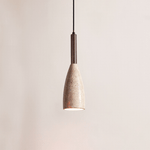 Travertine Teardrop Pendant Light