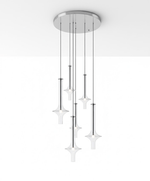 Wonder Glass Globe Suspension Lamp – Gold & Black Multi-Head