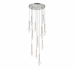 Wonder Glass Globe Suspension Lamp – Gold & Black Multi-Head