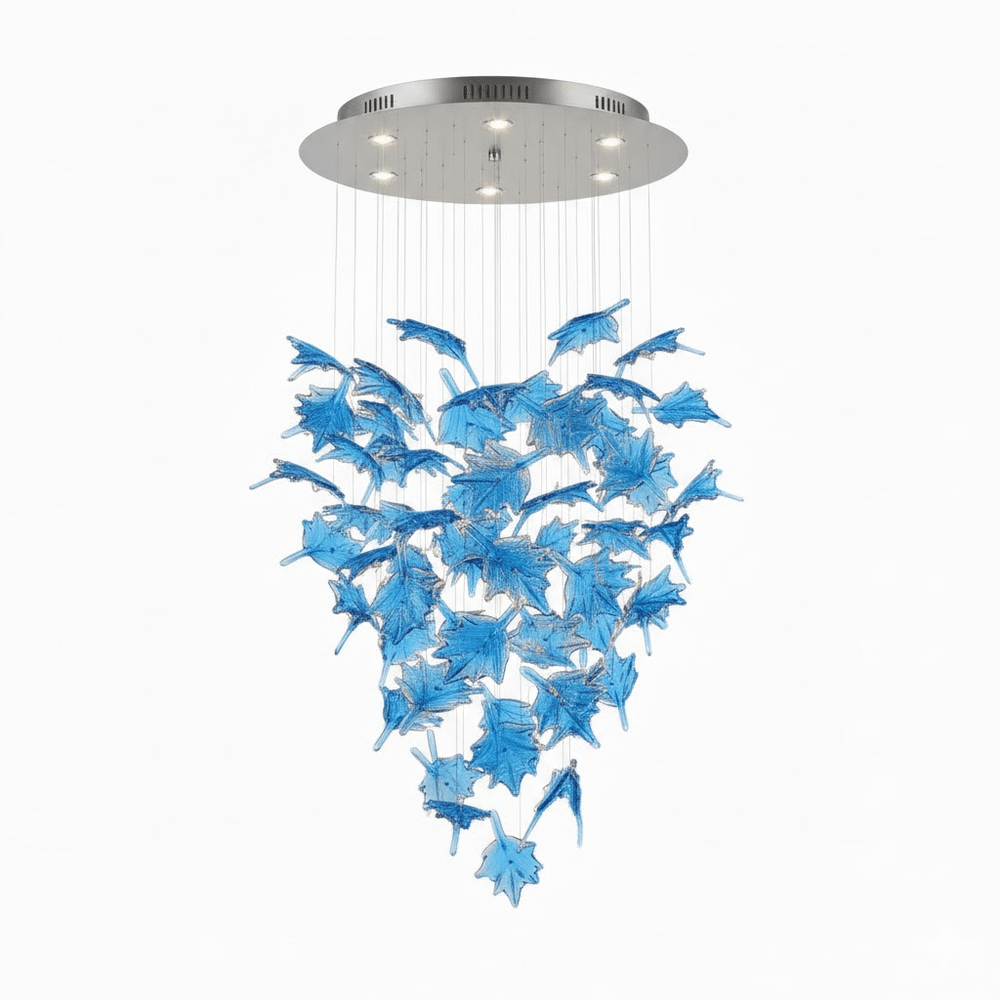 Multicolor Crystal Maple Leaf Chandelier