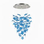 Multicolor Crystal Maple Leaf Chandelier