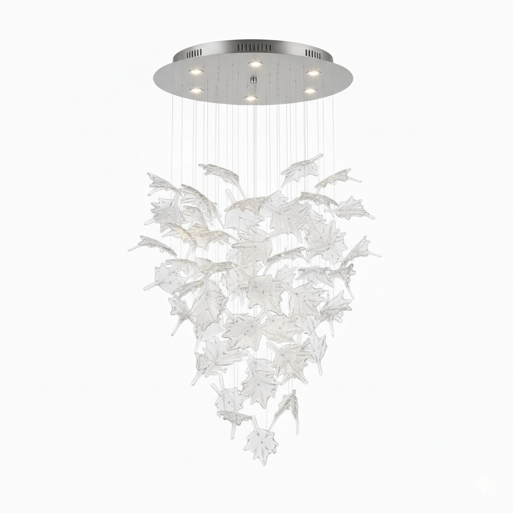Multicolor Crystal Maple Leaf Chandelier