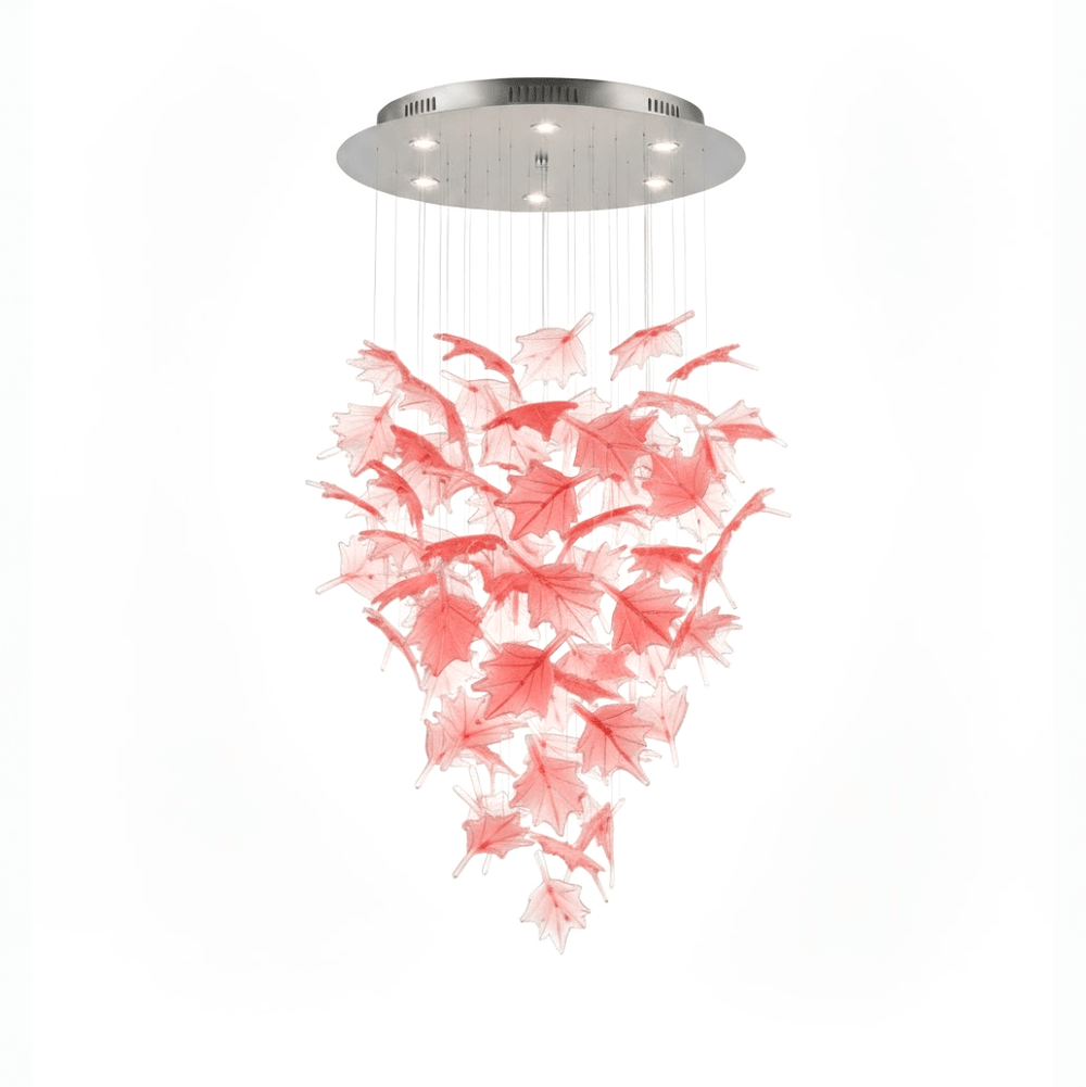 Multicolor Crystal Maple Leaf Chandelier