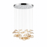Wave Floating Leaf Chandelier