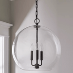 Lysander Clear Globe Pendant Lamp