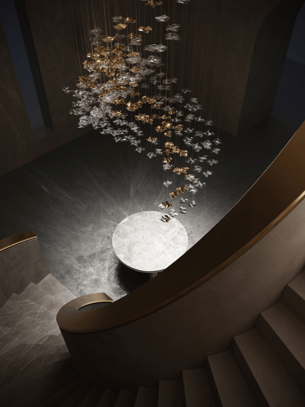 Tidal Stair Chandelier