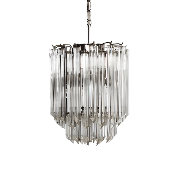 Transparant Glass Prism Chandelier