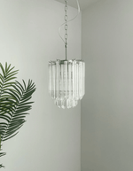Transparant Glass Prism Chandelier