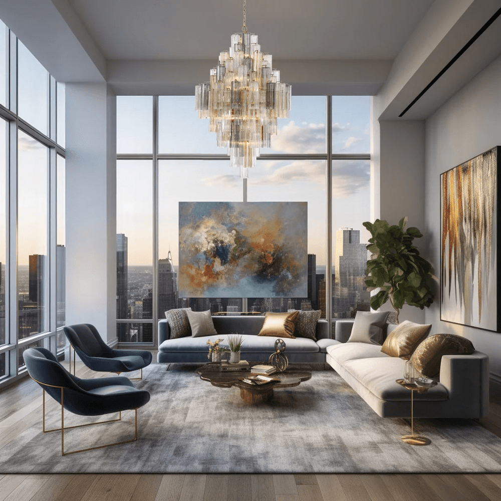 Eloria Glass Diamond Chandelier