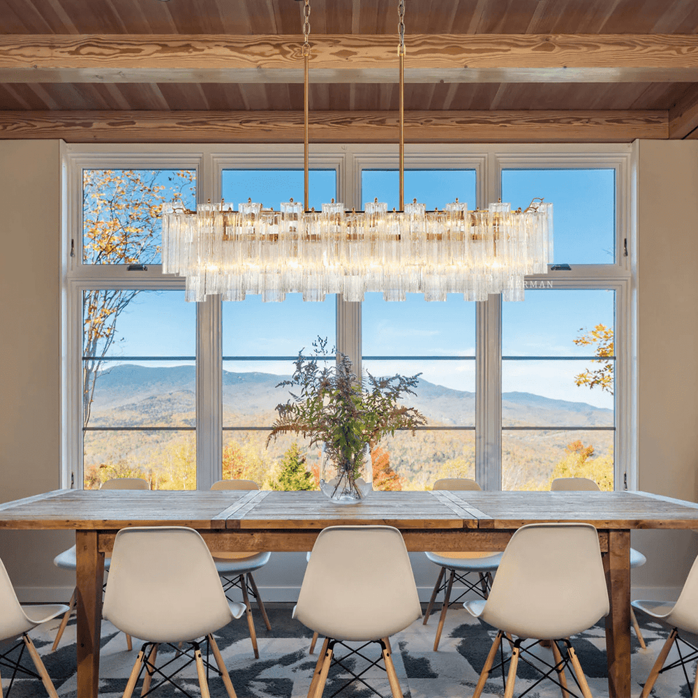 Eloria Glass Linear Chandelier