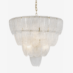 Layered Glass Petal Chandelier