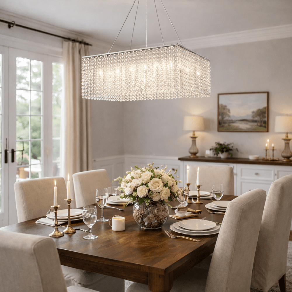 Crystal Frame Chandelier