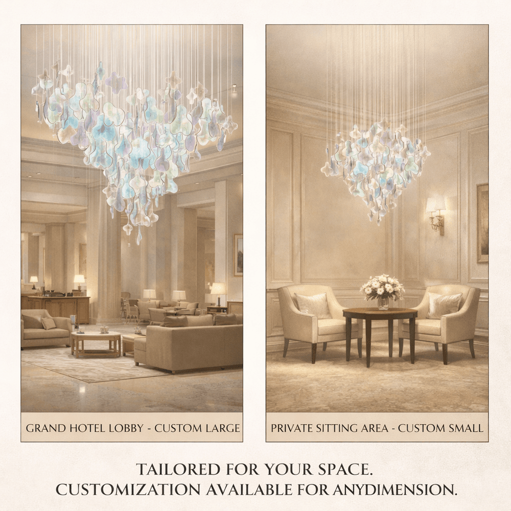 Iris Iridescent Blossom Chandelier