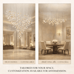 Frosted Petals Frozen Chandelier