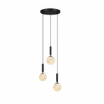 Bosso Alabaster Sculptural Pendant – Brass & Stone