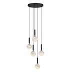 Bosso Alabaster Sculptural Pendant – Brass & Stone