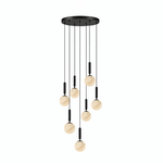 Bosso Alabaster Sculptural Pendant – Brass & Stone