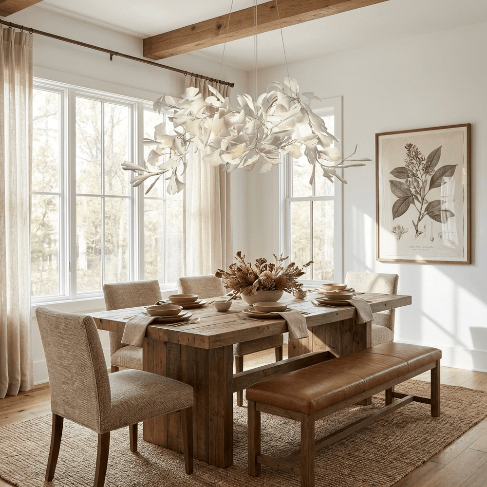 Gingko Bouquet Chandelier