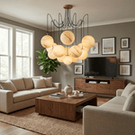 Celestara Alabaster Orb Chandelier
