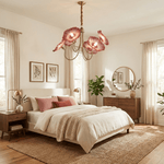 Lotus Leaf Glass Chandelier