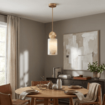 Etruscan Aabaster Pendant Light