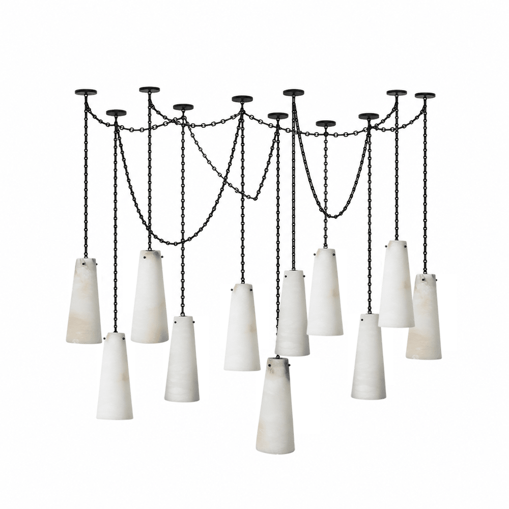 Industrial Cascade Chain Chandelier