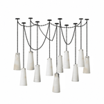 Industrial Cascade Chain Chandelier