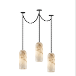 Cascading Chain Capsule Chandelier