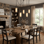 Cascading Chain Lantern Chandelier