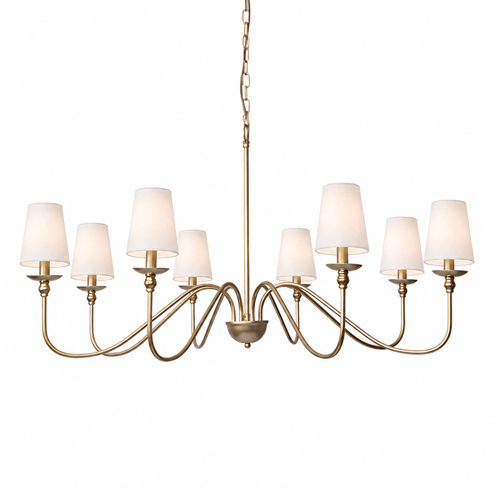 Timeless Gold Candle Chandelier