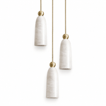 Alabaster Bell Cluster Pendant Lamp