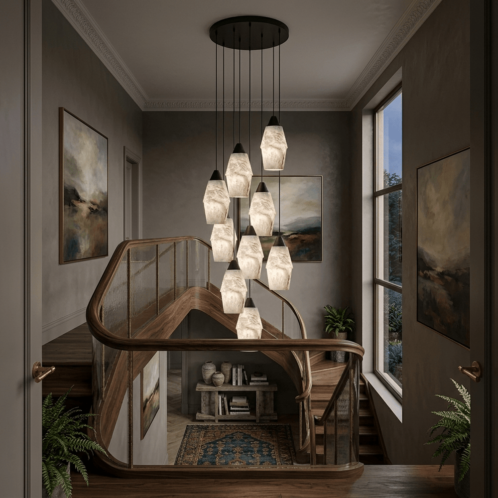 Pavilion Alabaster Cluster Chandelier