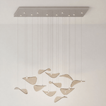 Wave Floating Leaf Chandelier
