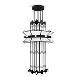 Rayonne Art Deco Pendant Chandelier