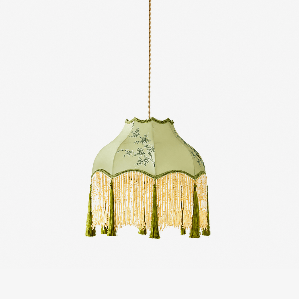 Prasina Beaded Fringe Pendant Light