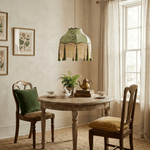 Prasina Beaded Fringe Pendant Light