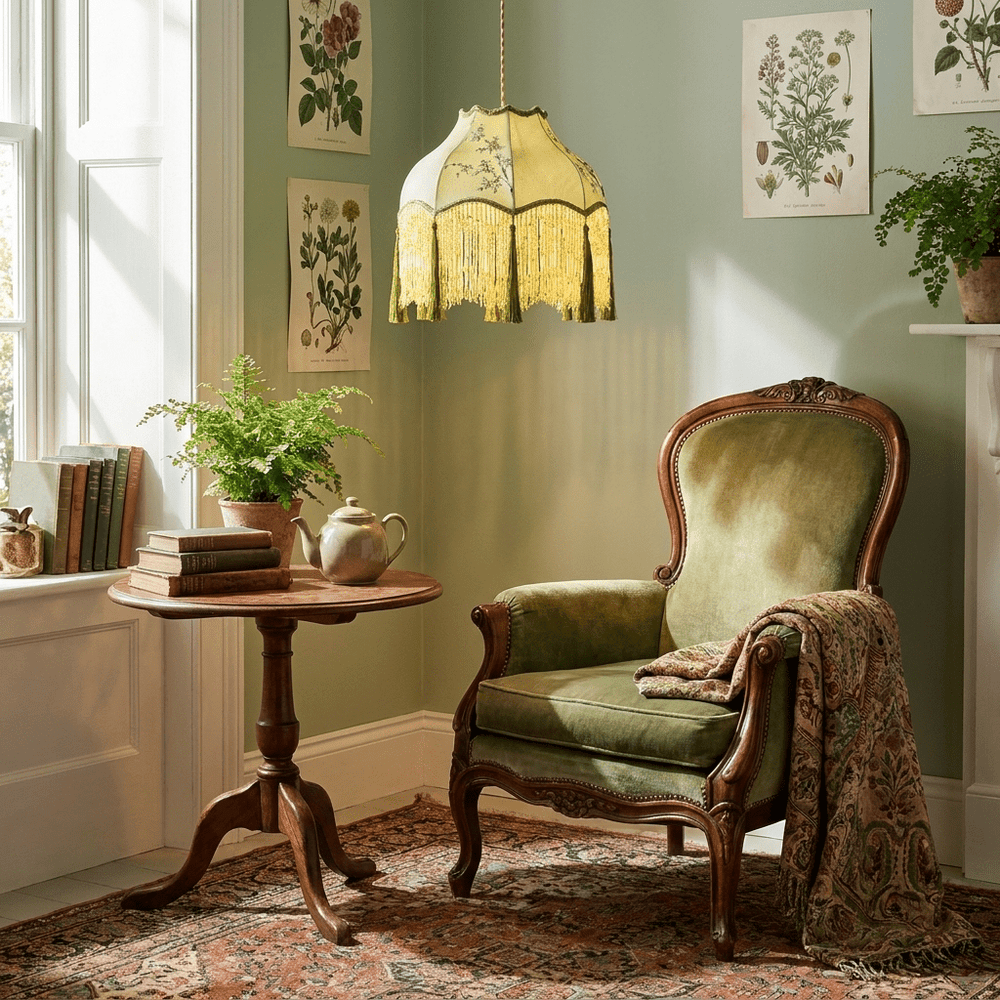 Prasina Beaded Fringe Pendant Light