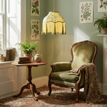 Prasina Beaded Fringe Pendant Light