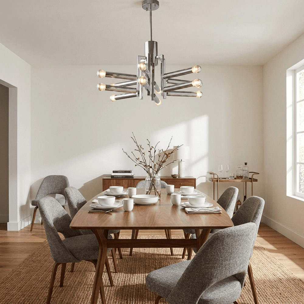 Sputnik Chrome Chandelier