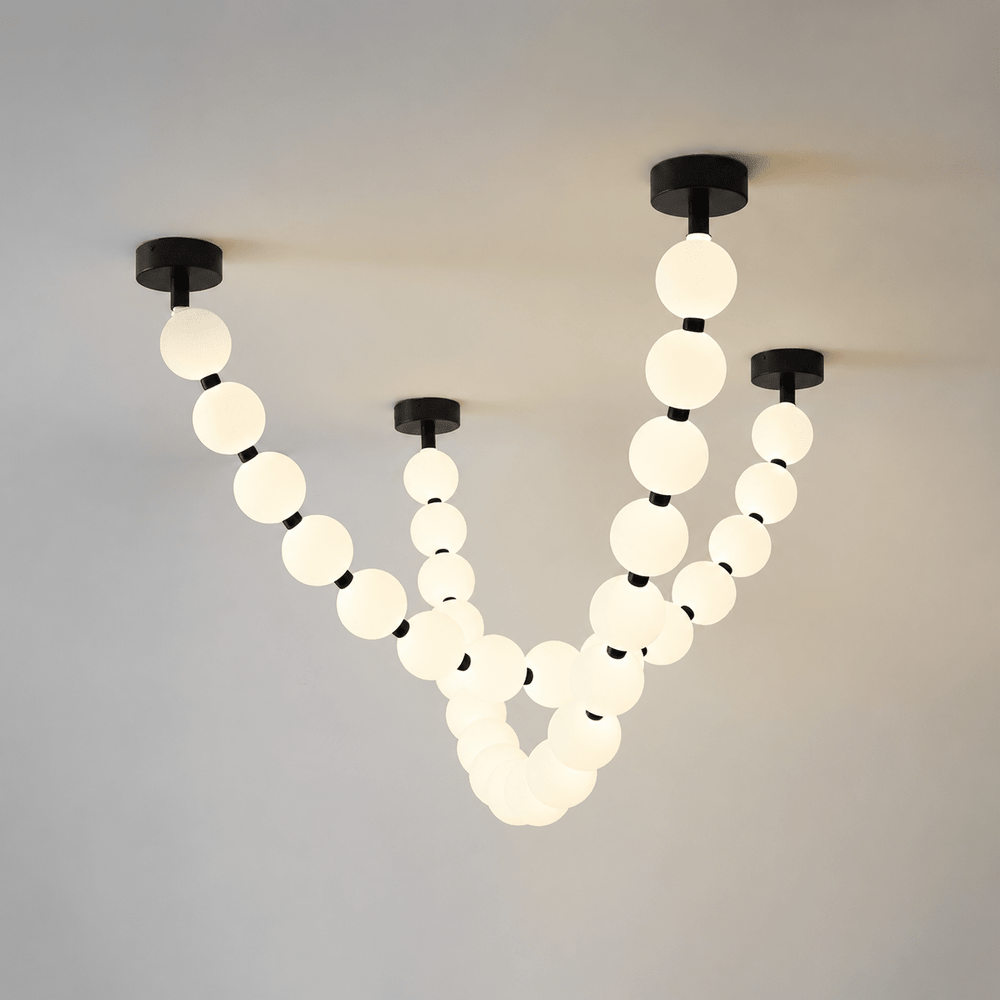 Pearl Necklace Balls Chandelier