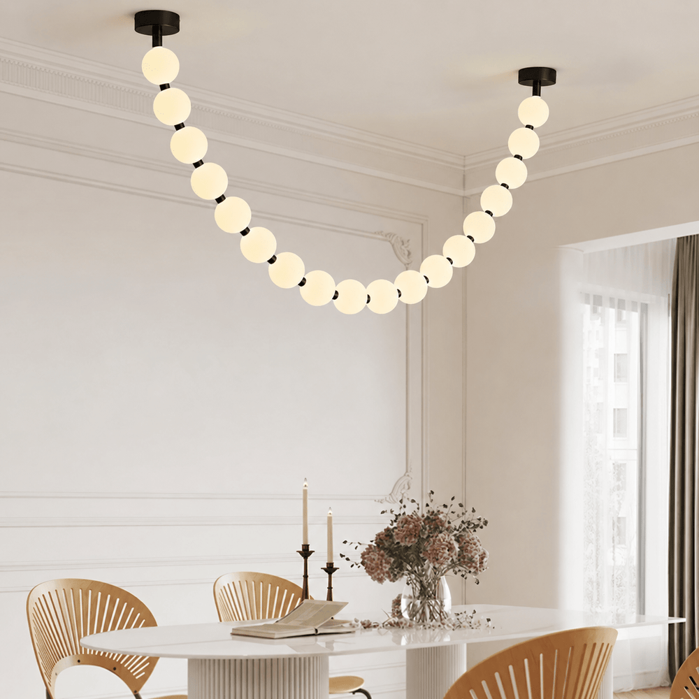 Pearl Necklace Balls Chandelier