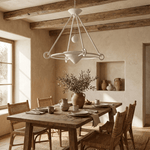 Sculptural Plaster Chandelier