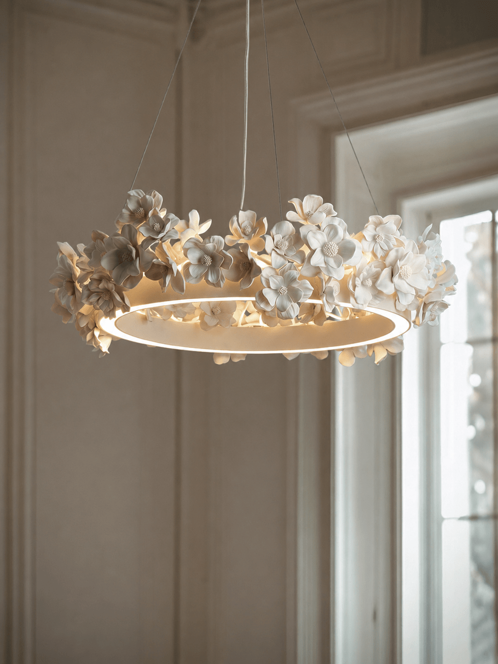Floral Wreath Chandelier