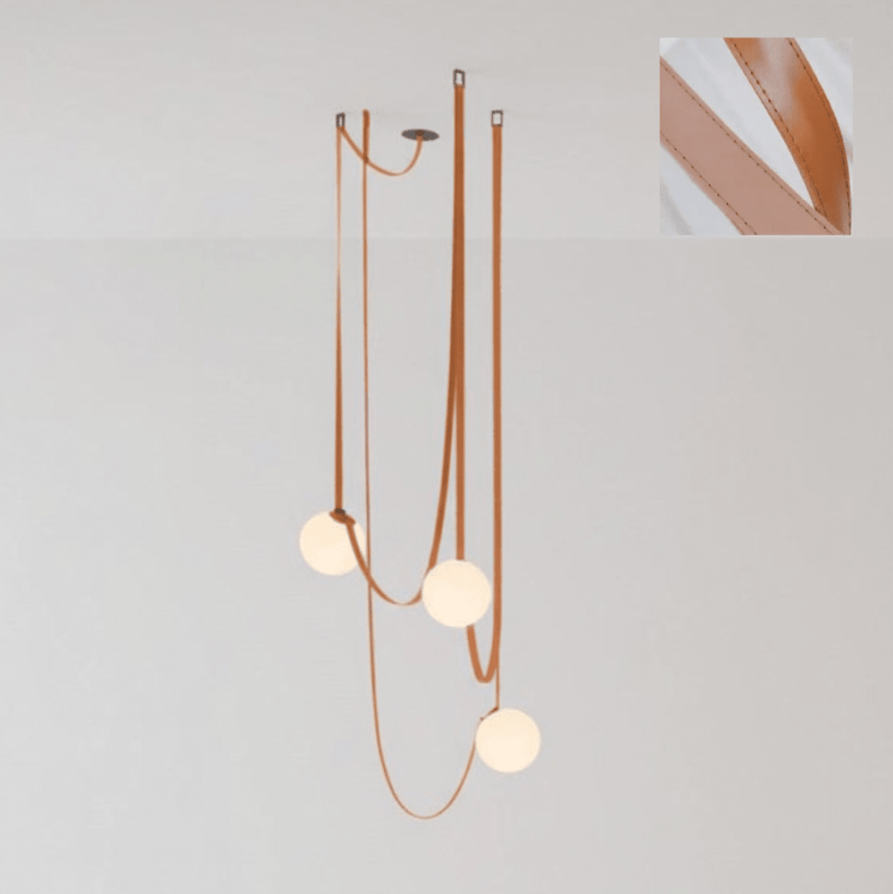 Multiple Belt Art Pendant Light