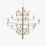 Raggiera Tiered Alabaster Globe Chandelier