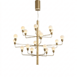 Raggiera Tiered Alabaster Globe Chandelier