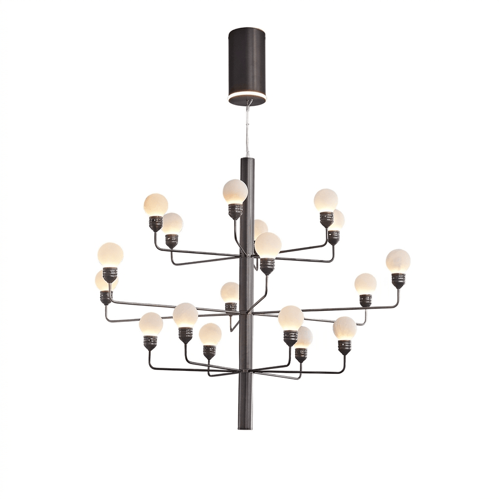 Raggiera Tiered Alabaster Globe Chandelier